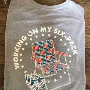 Big & Tall Caribbean graphic tee.